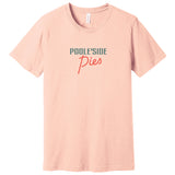 Logo Tee, Poole'side Pies, "Pizza Diver" Peach (25% off!!!)