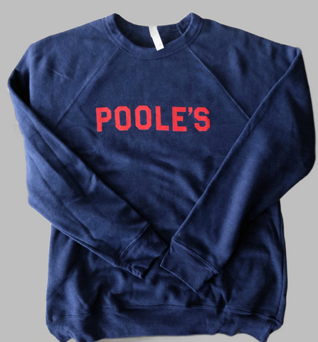 Poole's Navy Crew Sweatshirt