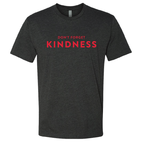 "Don't Forget Kindness" T-Shirt, Poole's Diner, Charcoal Grey